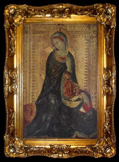 framed  Simone Martini The Madonna From the Annunciation, ta009-2